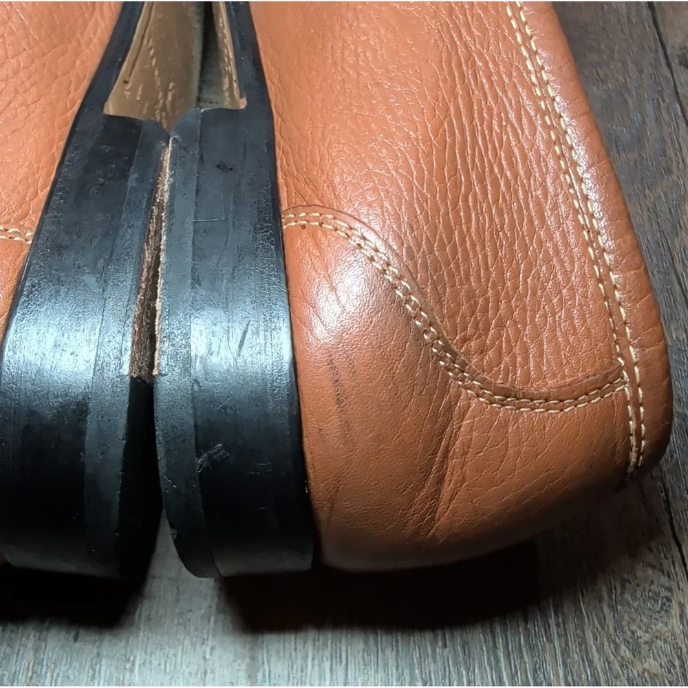 Martin Dingman Addison Horse Bit Loafer Brown Mens Size 12 Business Casual Shoes